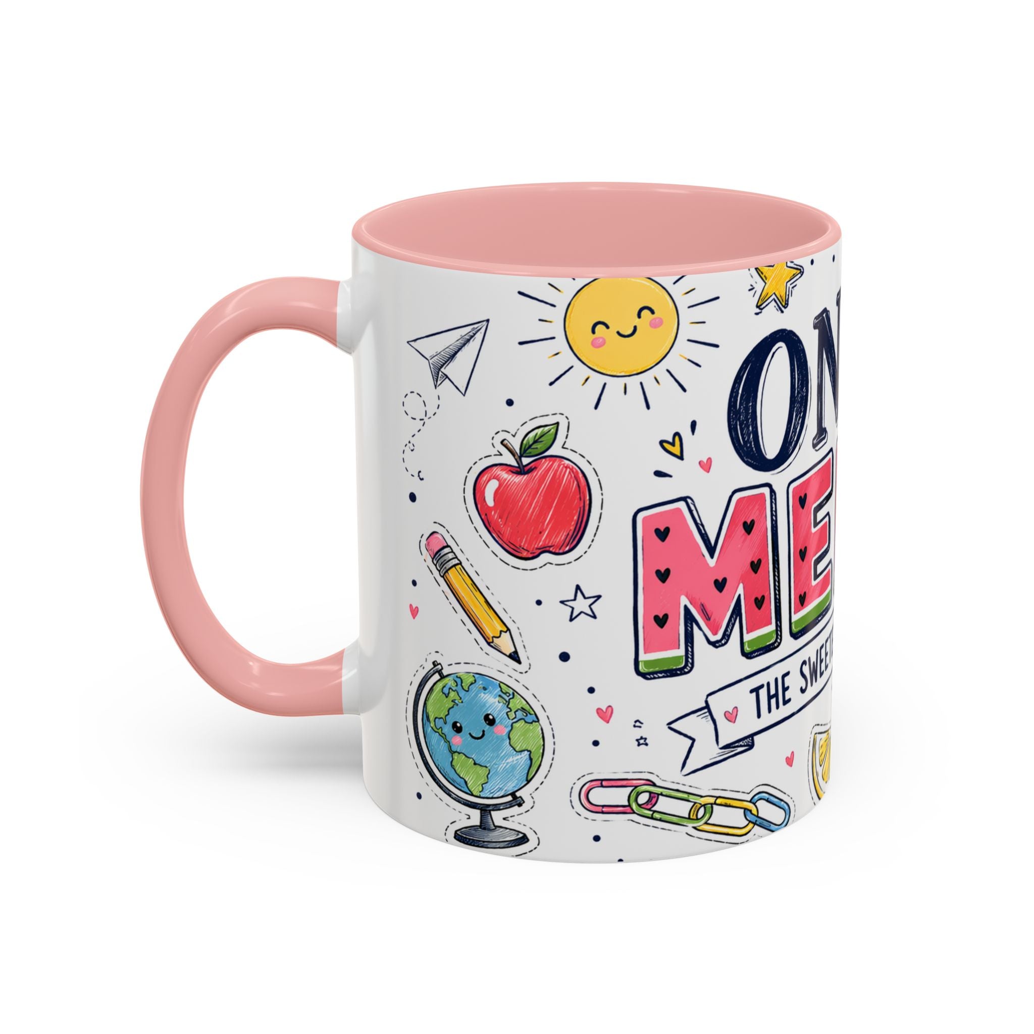 One in a Melon Coffee Mug | Sweetest Teacher Appreciation Gift | Accent Color Ceramic 11oz 15oz