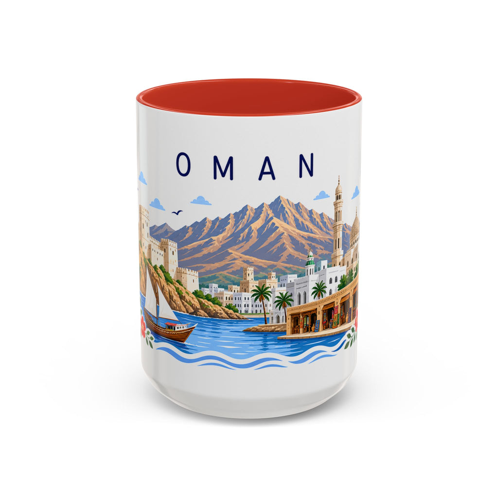 Oman Coffee Mug | Travel Souvenir Accent Mug | Place Gift Ceramic Cup 11oz 15oz