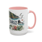Na Pali Coast Mug, Hawaii Travel Souvenir, Bucket List Gift, Accent Ceramic Coffee Mug 11oz 15oz