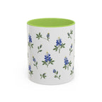 Texas Bluebonnet Mug, State Flower Floral Coffee Cup, 11oz Botanical Gift
