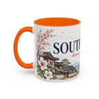 South Korea Home Country Mug | Moving Away Gift | Long Distance Friendship | 11 oz 15 oz Accent Mug
