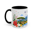 Kenya Coffee Mug | Travel Souvenir Accent Mug | Place Gift Ceramic Cup 11oz 15oz