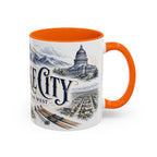 Salt Lake City Coffee Mug | United States Travel Souvenir | Vintage Illustrated City Gift | 11 oz 15 oz Accent Mug