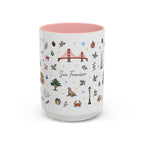 San Francisco Christmas Mug | Watercolor City Souvenir | Ceramic Coffee Cup