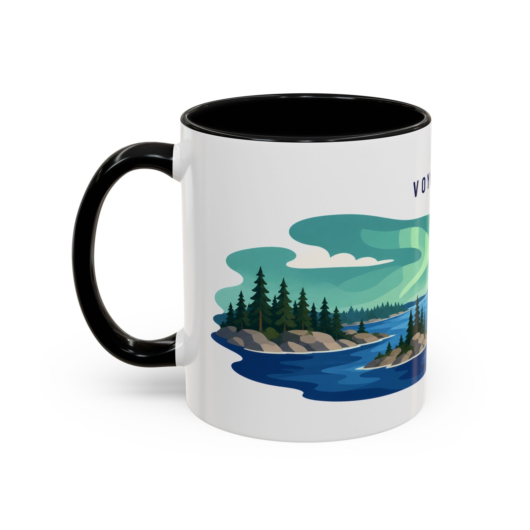 Voyageurs National Park Coffee Mug | Solid Color Block Park Souvenir | 11oz 15oz Accent Mug