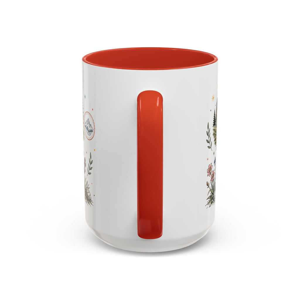 Dolomites Coffee Mug | Travel Destination Souvenir Gift | Accent Color Ceramic 11oz 15oz