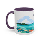 Biscayne National Park Coffee Mug | Solid Color Block Park Souvenir | 11oz 15oz Accent Mug