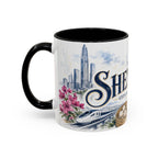 Shenzhen Coffee Mug | China Travel Souvenir | Vintage Illustrated City Gift | 11 oz 15 oz Accent Mug