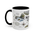 New River Gorge National Park Coffee Mug | West Virginia River Canyon Climbing Gift | Accent Color Ceramic 11oz 15oz