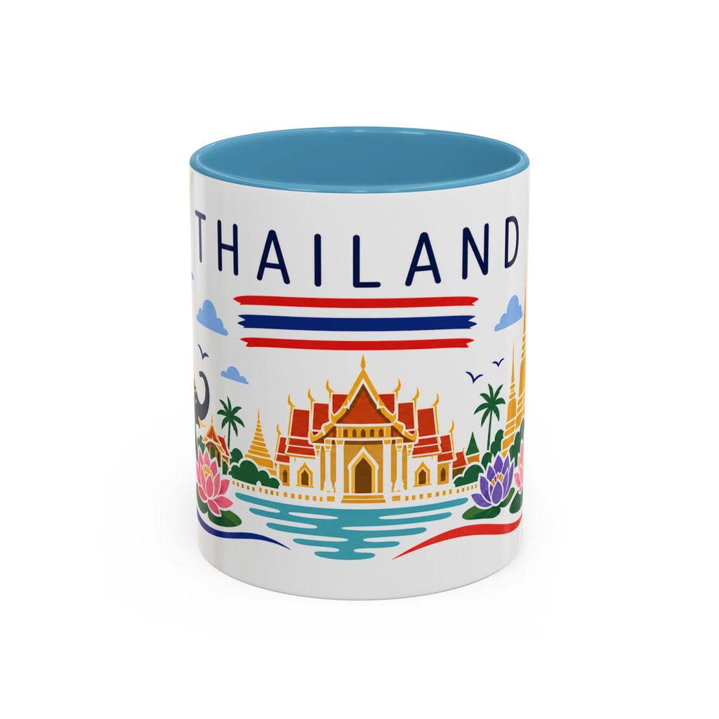 Thailand Coffee Mug | Travel Souvenir Accent Mug | Country Gift Ceramic Cup 11oz 15oz