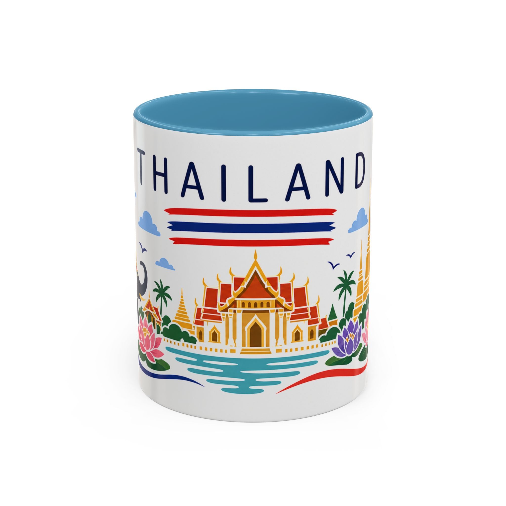 Thailand Coffee Mug | Travel Souvenir Accent Mug | Country Gift Ceramic Cup 11oz 15oz