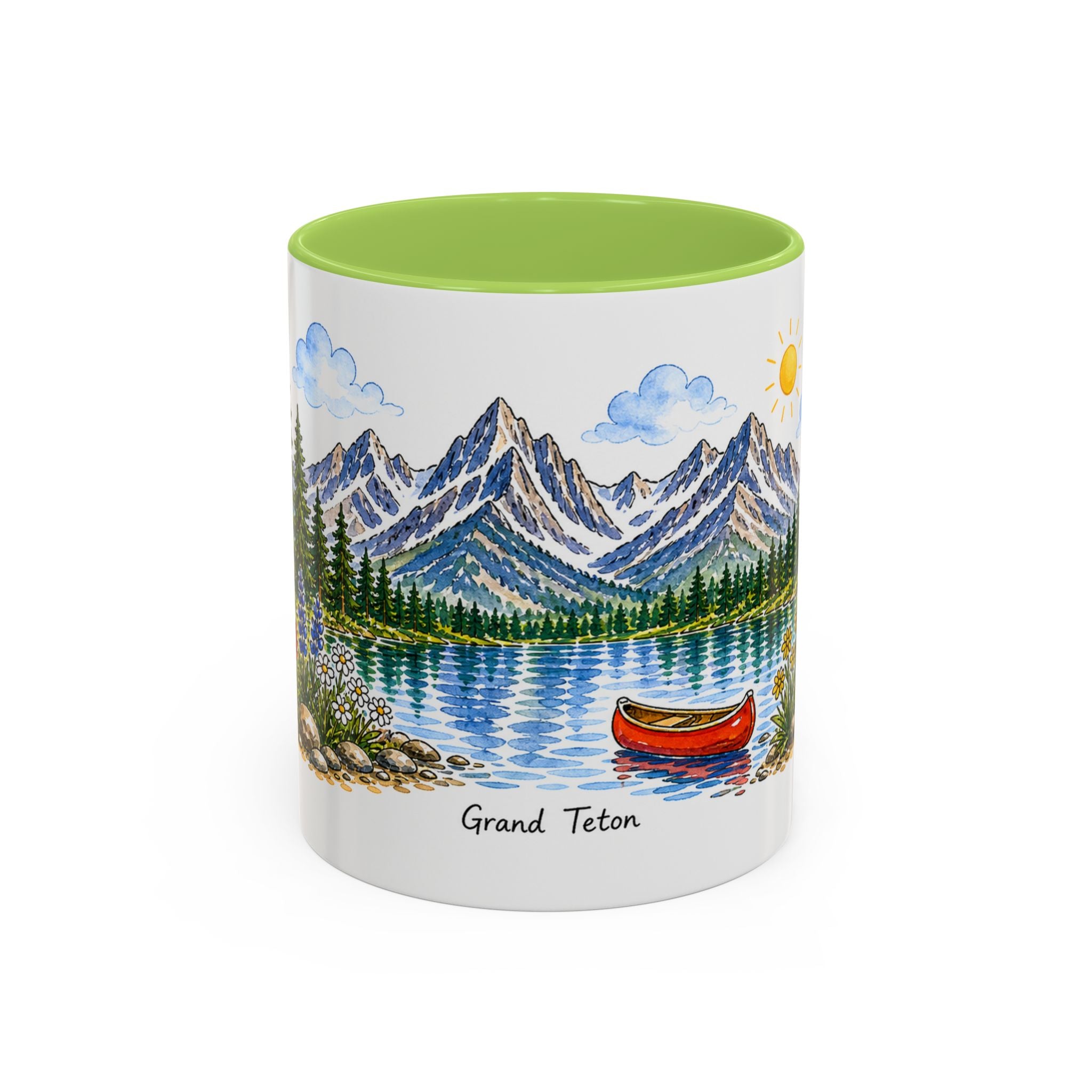 Grand Teton National Park Mug | US Travel Souvenir Accent Coffee Mug | 11oz 15oz Ceramic Cup