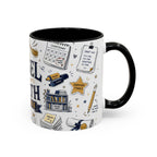 The Tassel Was Worth the Hassle Coffee Mug | Funny Graduation Gift 2026 | Accent Color Ceramic 11oz 15oz