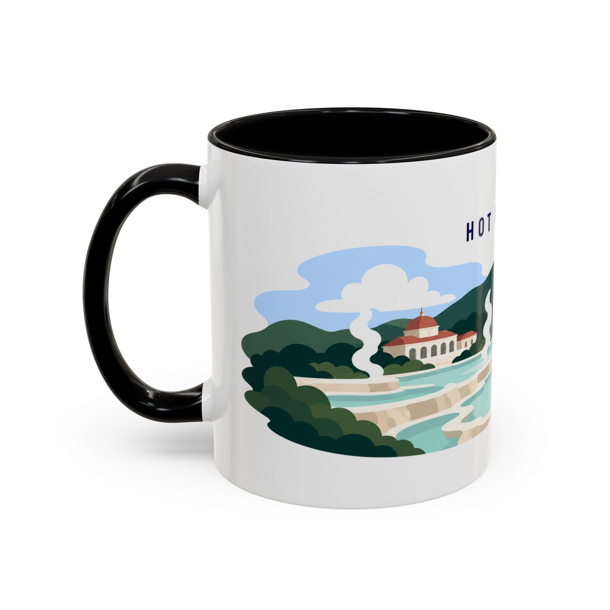 Hot Springs National Park Coffee Mug | Solid Color Block Park Souvenir | 11oz 15oz Accent Mug