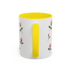 Vermont Red Clover Mug, State Flower Floral Coffee Cup, 11oz Botanical Gift