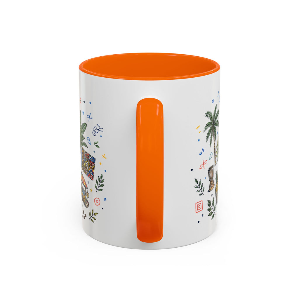 Kinshasa Coffee Mug | DR Congo Souvenir Travel Gift | Accent Color Ceramic 11oz 15oz