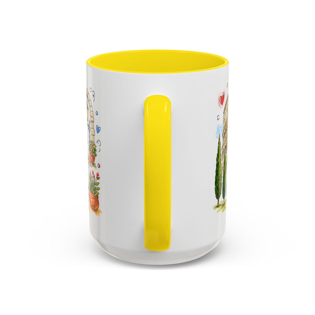 Rome Travel Mug | European City Souvenir Accent Coffee Mug | 11oz 15oz Ceramic Cup