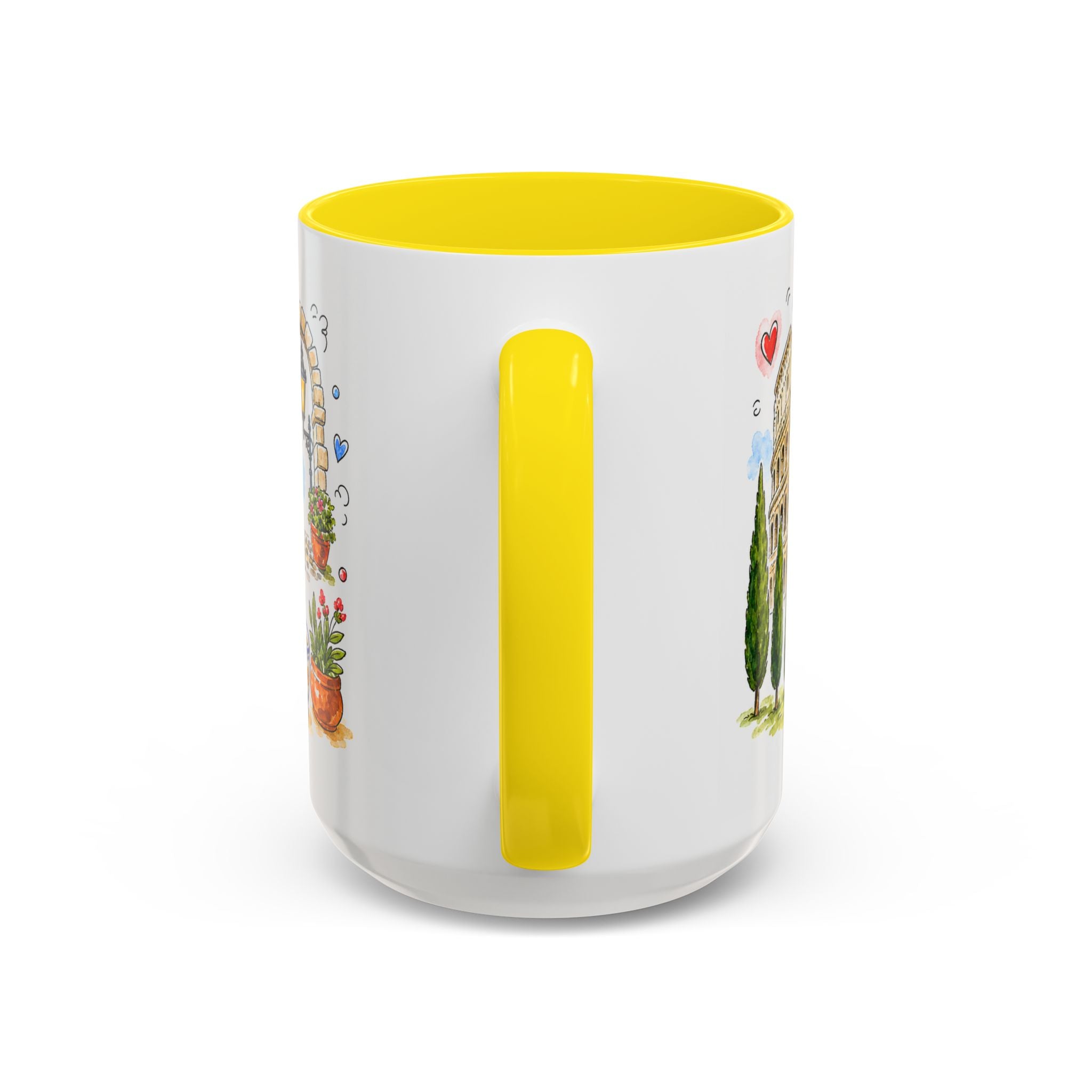 Rome Travel Mug | European City Souvenir Accent Coffee Mug | 11oz 15oz Ceramic Cup