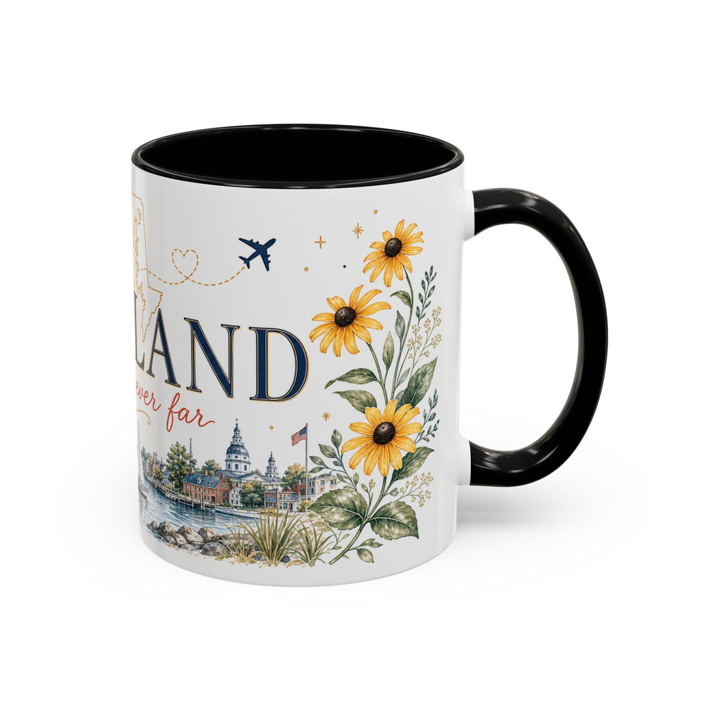 Maryland State Map Mug | Homesick Gift, Long Distance Friendship Coffee Cup (11oz 15oz)