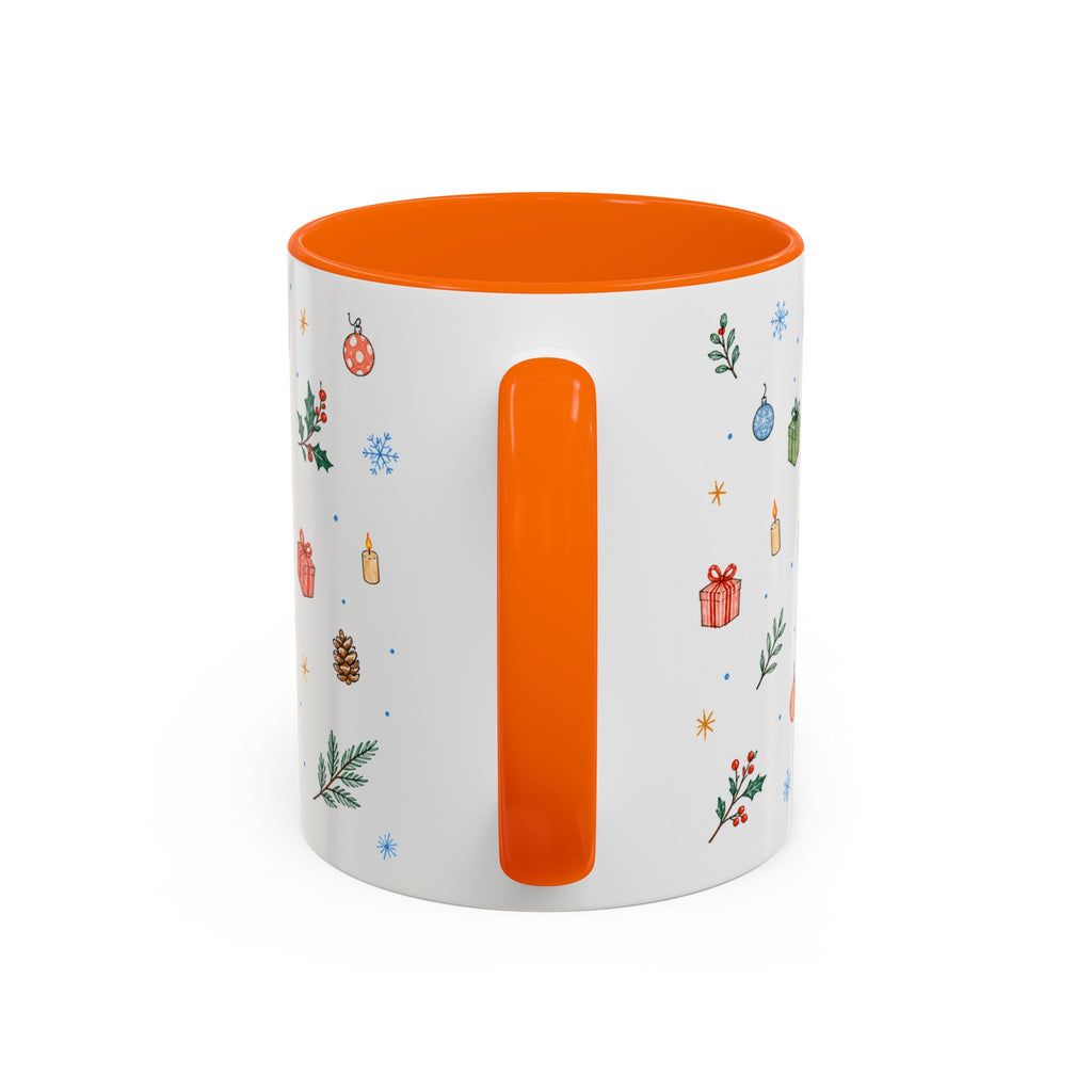 Dhaka Christmas Mug | Watercolor Travel Souvenir | Holiday Gift | Accent Ceramic Coffee Cup 11oz 15oz