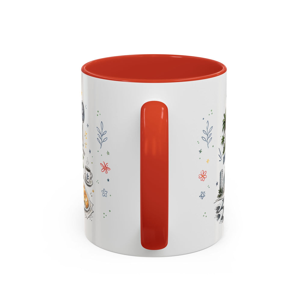 Sao Paulo Coffee Mug | Brazil Souvenir Travel Gift | Accent Color Ceramic 11oz 15oz