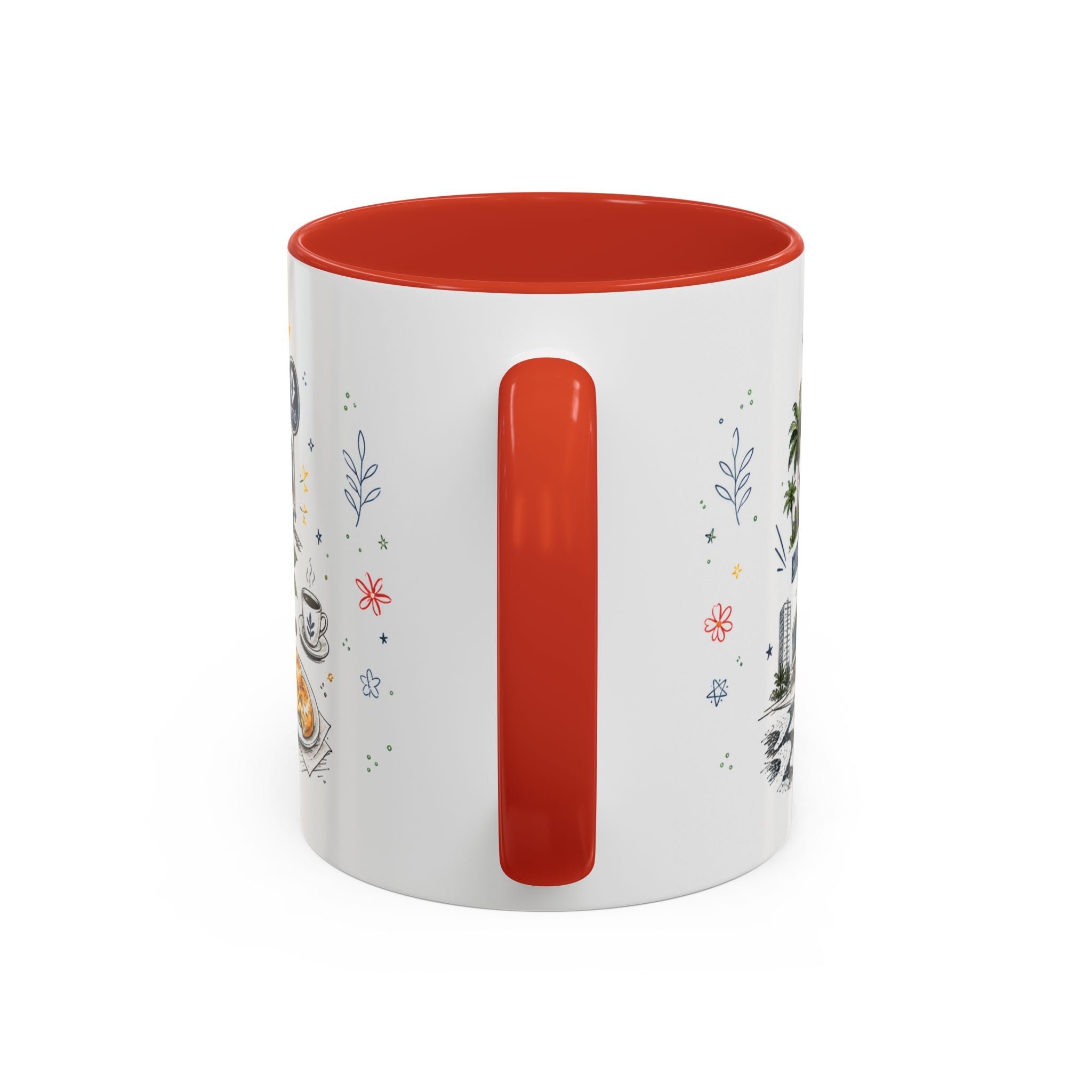 Sao Paulo Coffee Mug | Brazil Souvenir Travel Gift | Accent Color Ceramic 11oz 15oz