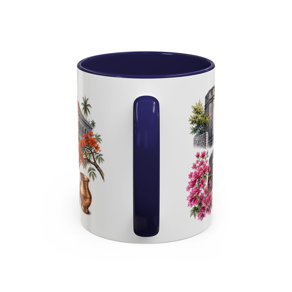 Pune Coffee Mug | India Travel Souvenir | Vintage Illustrated City Gift | 11 oz 15 oz Accent Mug
