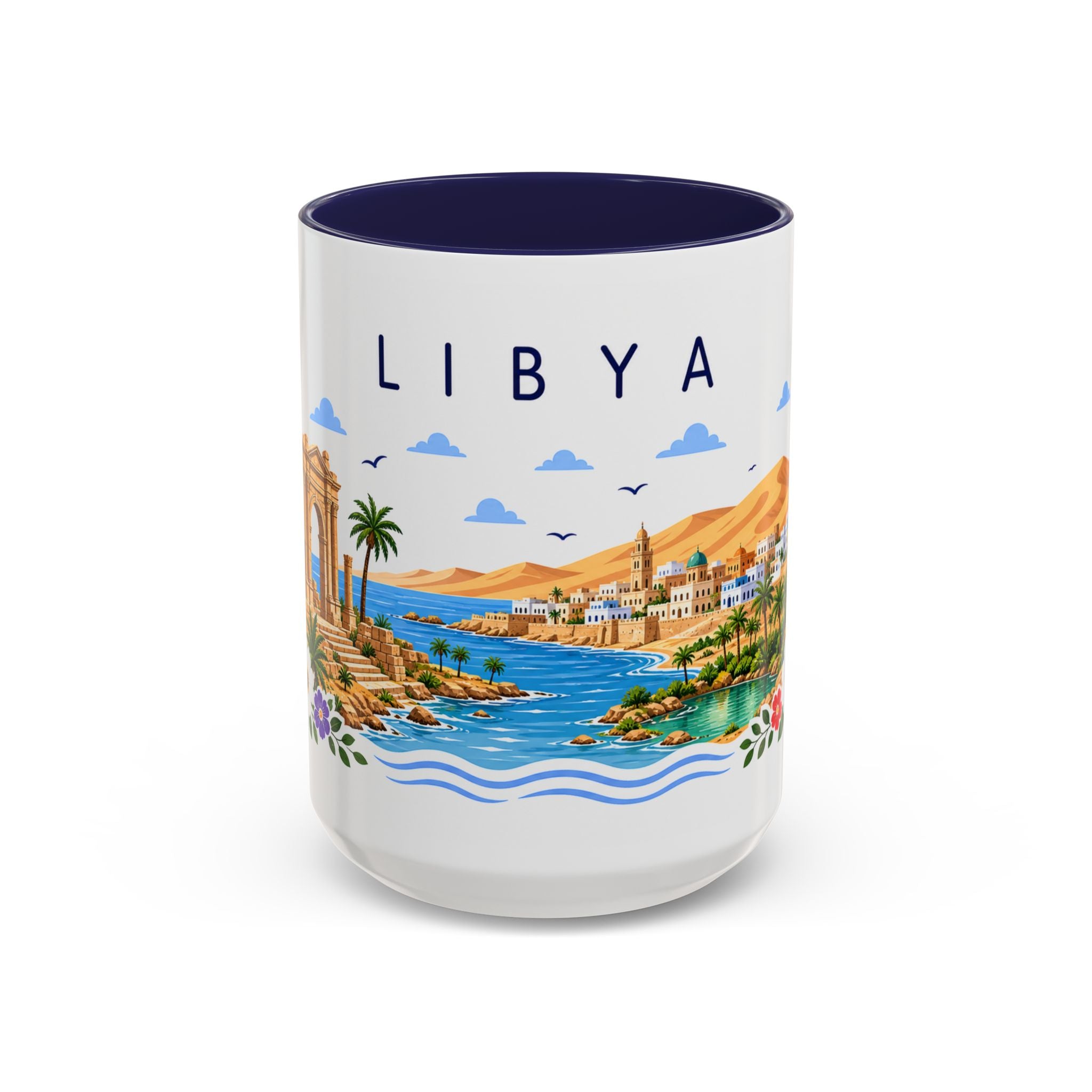 Libya Coffee Mug | Travel Souvenir Accent Mug | Place Gift Ceramic Cup 11oz 15oz