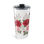 New York State Flower 20oz Tumbler | New York Botanical Gift | Insulated Stainless Steel Travel Cup