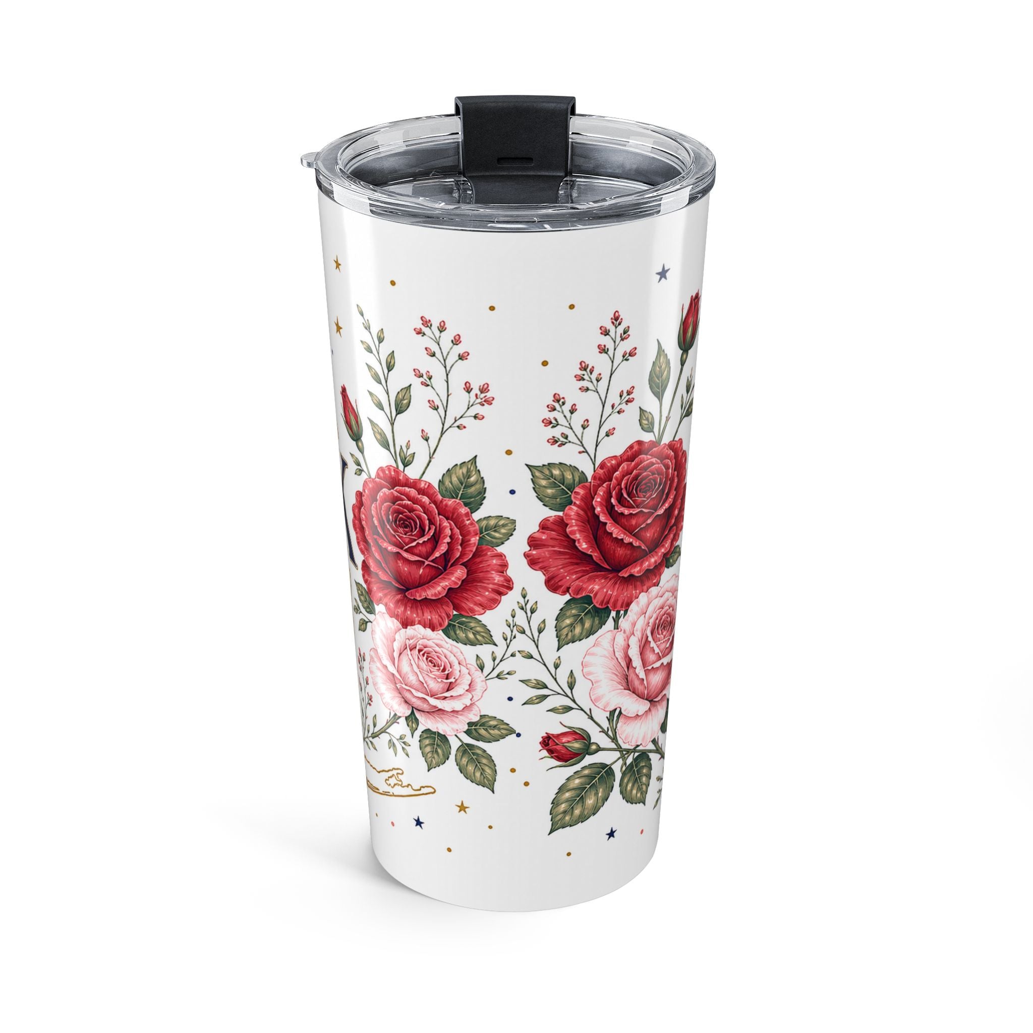 New York State Flower 20oz Tumbler | New York Botanical Gift | Insulated Stainless Steel Travel Cup