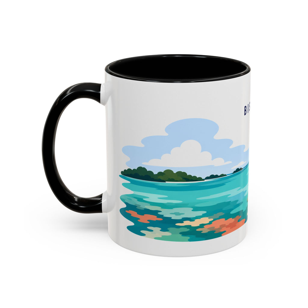 Biscayne National Park Coffee Mug | Solid Color Block Park Souvenir | 11oz 15oz Accent Mug