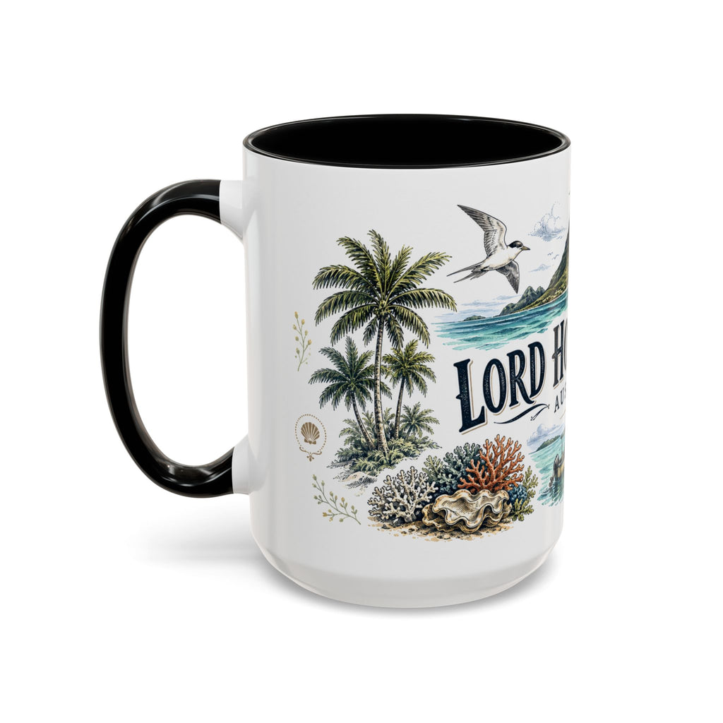Lord Howe Island Mug, Australia Travel Souvenir, Bucket List Gift, Accent Ceramic Coffee Mug 11oz 15oz