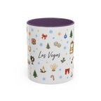 Las Vegas Christmas Mug | Watercolor City Souvenir, Travel Memories (11oz, 15oz)