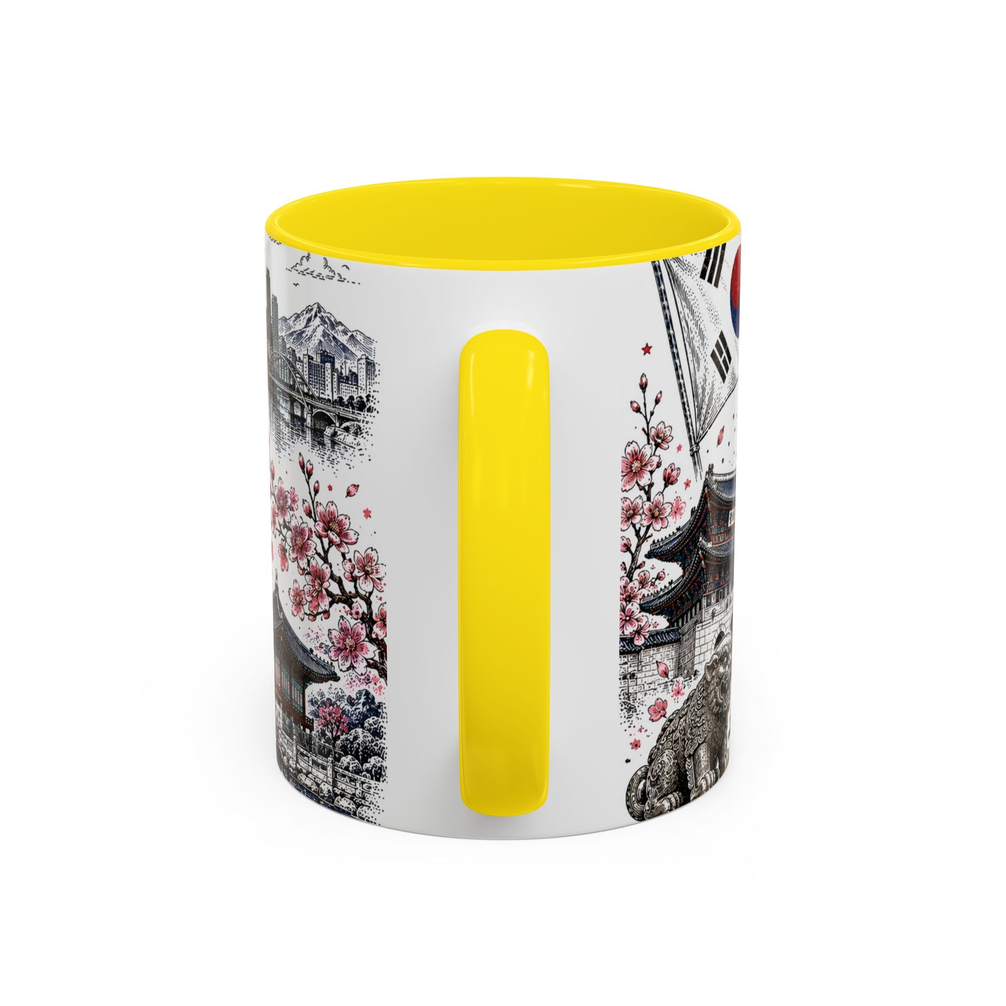 South Korea Soccer Coffee Mug | World Cup Fan Gift | Accent Color Ceramic 11oz 15oz Match Day Cup