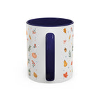 Thanksgiving Mug | Watercolor Autumn Harvest Gift | Pumpkin Leaf Accent Coffee Cup 11oz 15oz