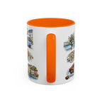 Geneva Illustrated Travel Mug | City Souvenir Accent Coffee Mug | 11oz 15oz Ceramic Cup