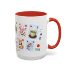 Kyoto Coffee Mug | Postage Stamp Collage Mug | Travel Souvenir Accent Cup 11oz 15oz