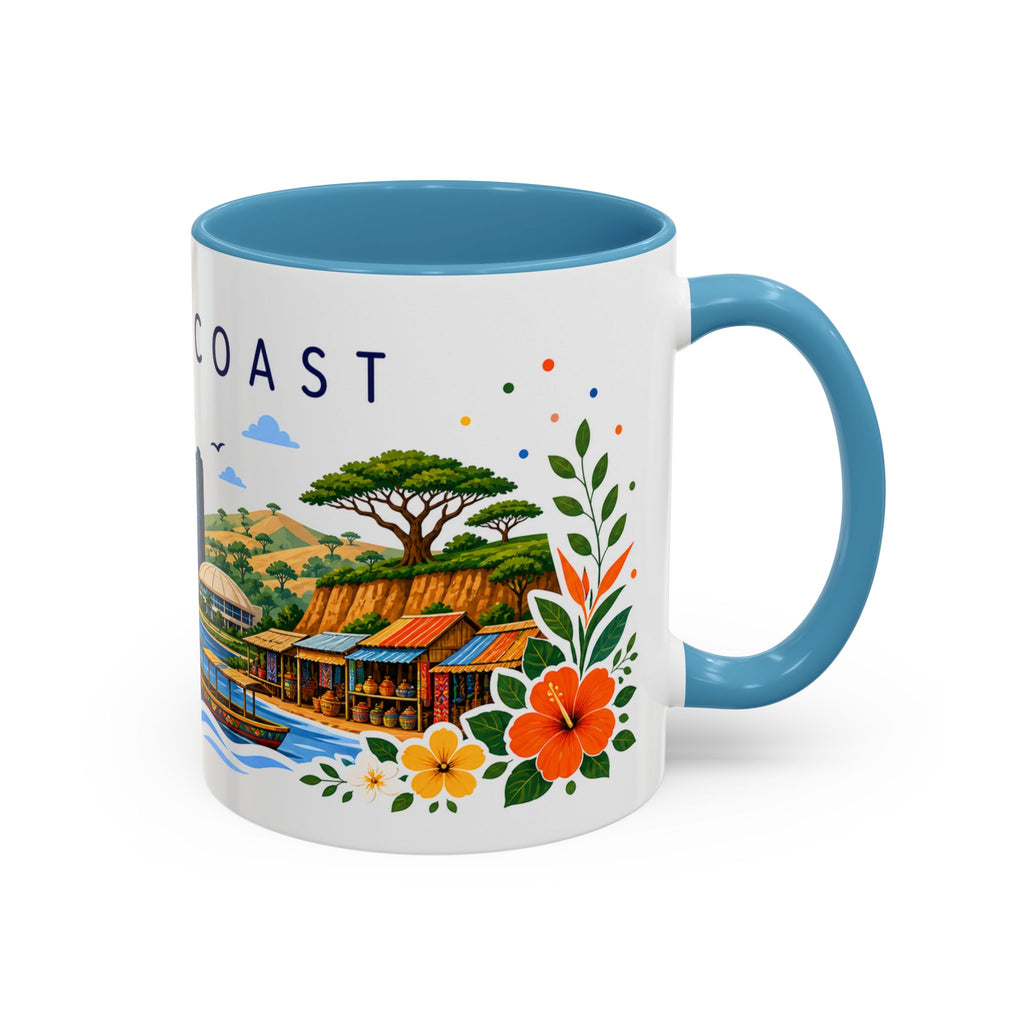 Ivory Coast Coffee Mug | Travel Souvenir Accent Mug | Place Gift Ceramic Cup 11oz 15oz