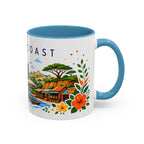Ivory Coast Coffee Mug | Travel Souvenir Accent Mug | Place Gift Ceramic Cup 11oz 15oz