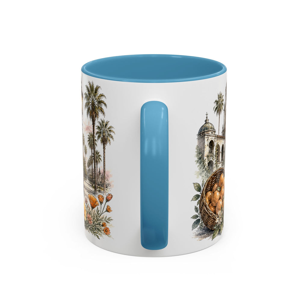 Riverside Coffee Mug | United States Travel Souvenir | Vintage Illustrated City Gift | 11 oz 15 oz Accent Mug