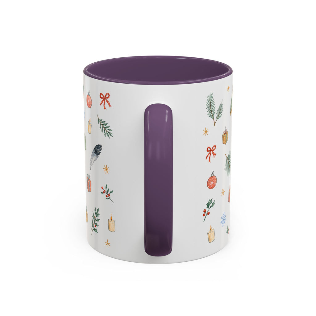 Arkansas Christmas Mug | Watercolor Travel Souvenir | Holiday Gift | Accent Ceramic Coffee Cup 11oz 15oz