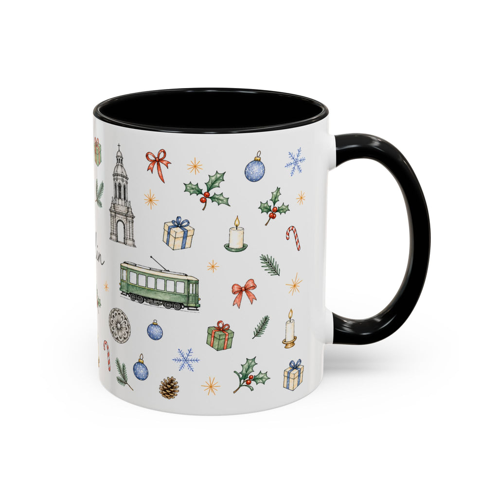 Dublin Christmas Mug | Watercolor City Souvenir, Holiday Travel Gift (11oz/15oz)