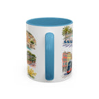 Nice Illustrated Travel Mug | City Souvenir Accent Coffee Mug | 11oz 15oz Ceramic Cup