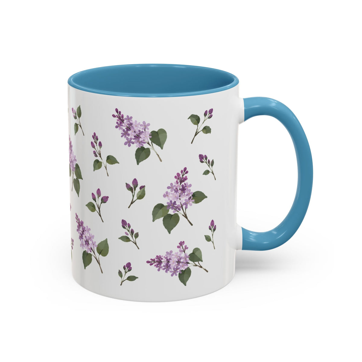 New Hampshire Purple Lilac Mug, State Flower Floral Coffee Cup, 11oz Botanical Gift