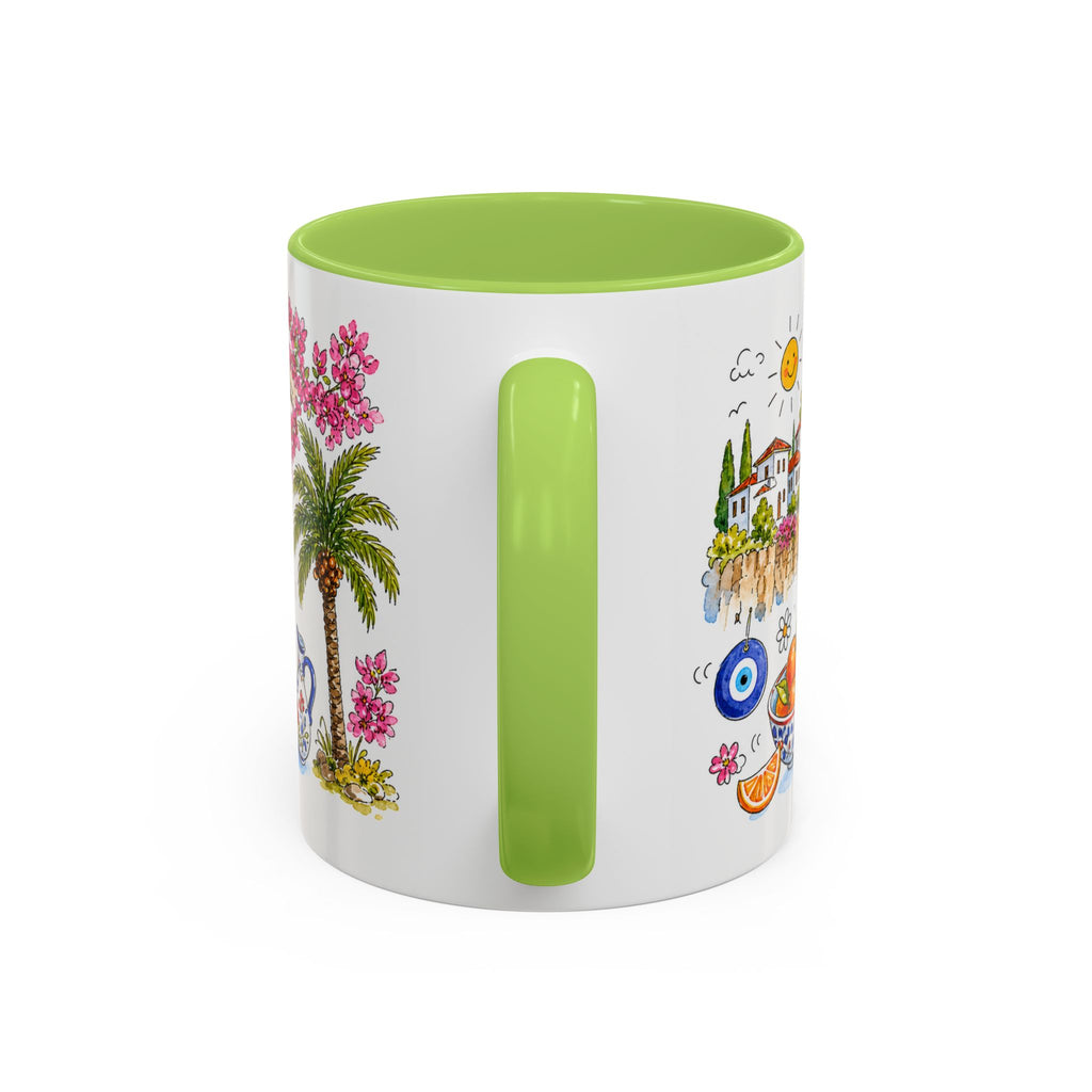 Antalya Travel Mug | European City Souvenir Accent Coffee Mug | 11oz 15oz Ceramic Cup