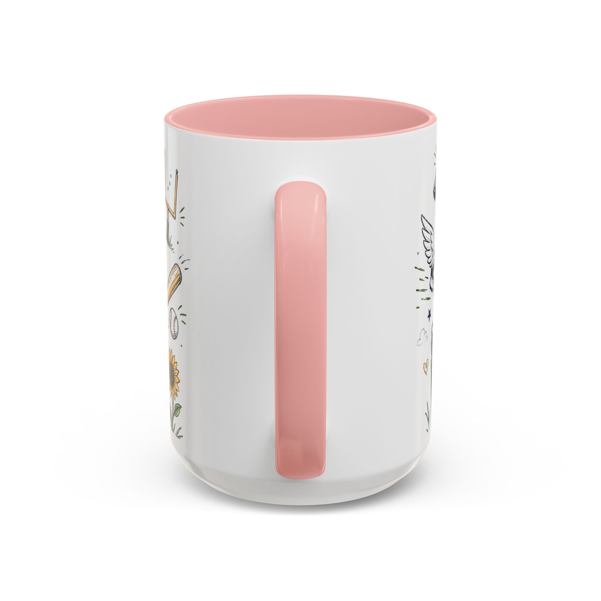 Coach Best Dad On The Field Coffee Mug | Father's Day Gift for Dad | Accent Color Ceramic 11oz 15oz