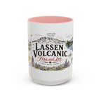 Lassen Volcanic National Park Coffee Mug | California Volcano Geothermal Hiking Gift | Accent Color Ceramic 11oz 15oz