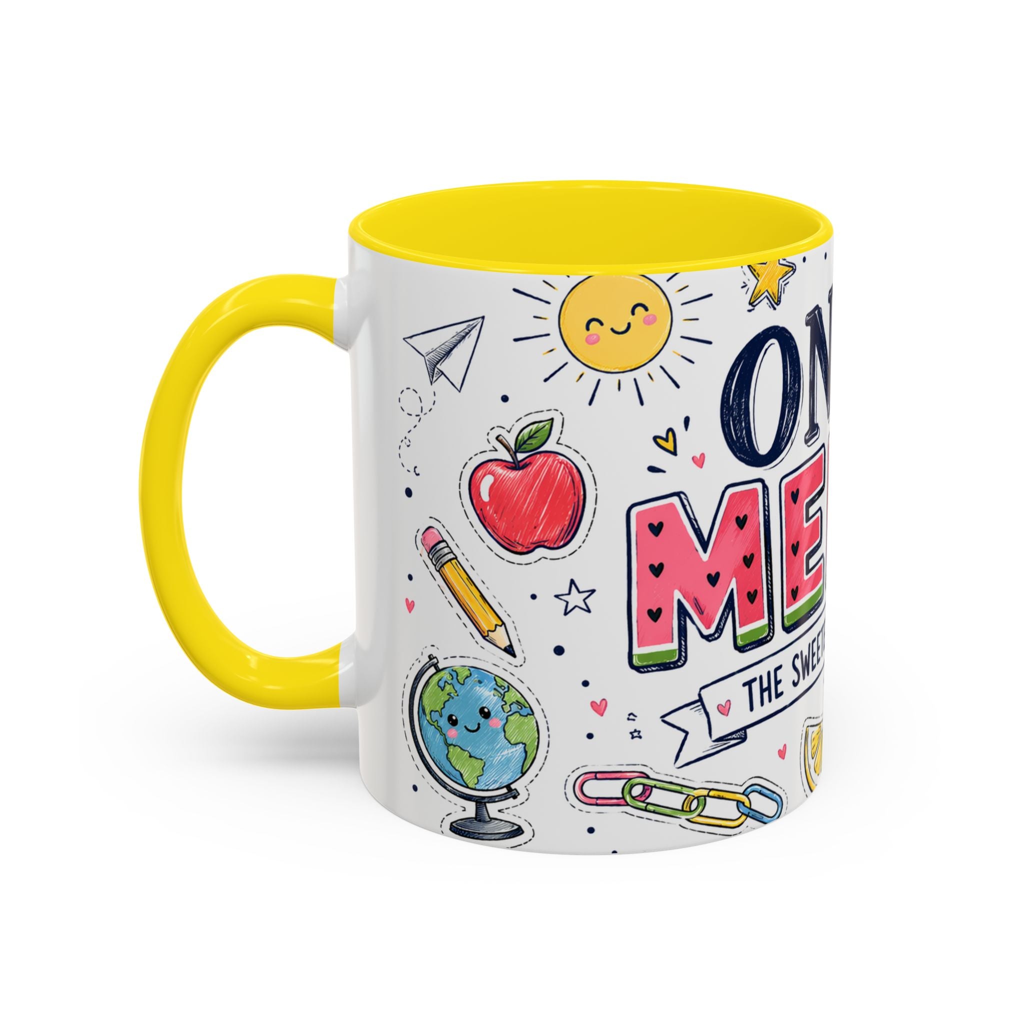One in a Melon Coffee Mug | Sweetest Teacher Appreciation Gift | Accent Color Ceramic 11oz 15oz