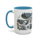Columbia River Gorge Mug, Pacific Northwest Travel Souvenir, Bucket List Gift, Accent Ceramic Coffee Mug 11oz 15oz