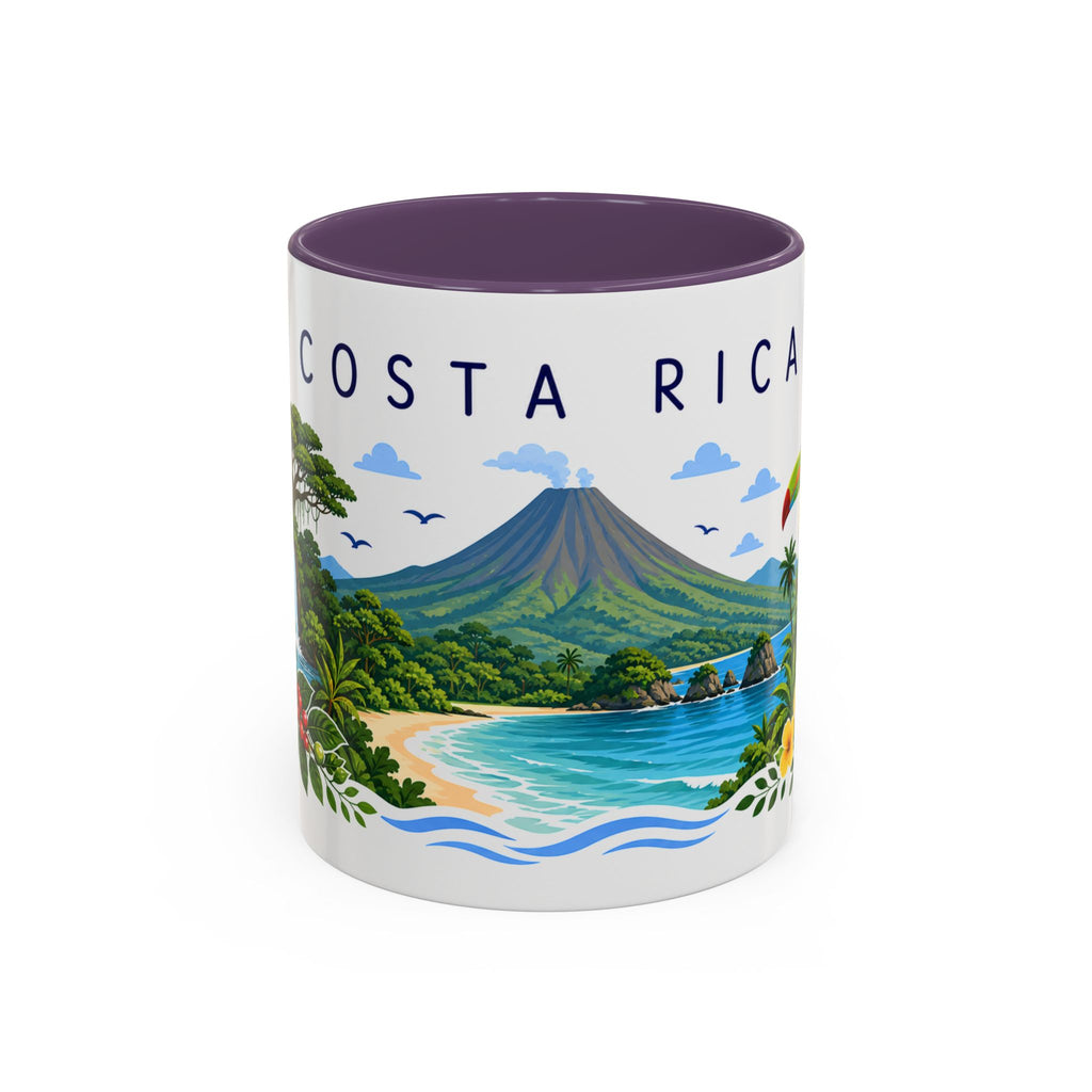 Costa Rica Coffee Mug | Travel Souvenir Accent Mug | Place Gift Ceramic Cup 11oz 15oz